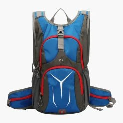 Biltema butik 18 Biltema Rygsæk, 15 L, Blå/sort/rød