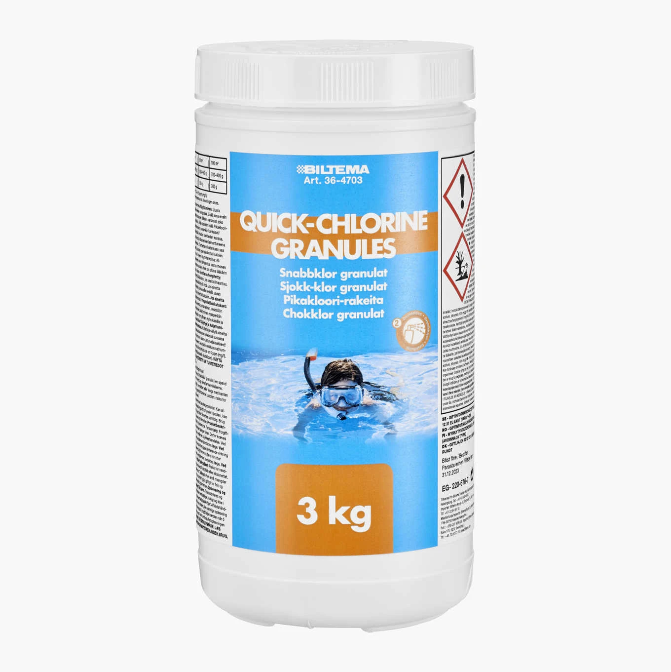 Biltema Chokklor Granulat, 3 Kg 1 Biltema Chokklor Granulat, 3 Kg